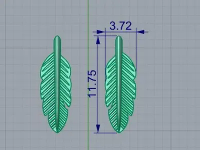 bird feather Free 3D print model