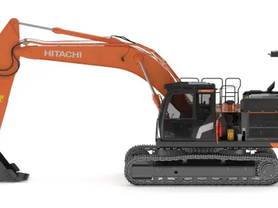 Hitachi ZX300-7 Excavator 3D model