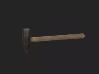 hammer 3D Model 001 Low-poly 3D model