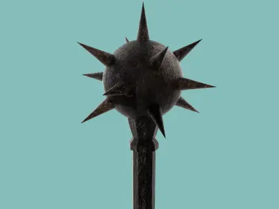 Star Gaming Weapon Low-poly 3D model