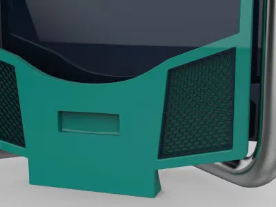 Back Cab Cover - D Model 3D model