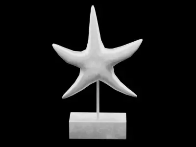 Starfish Sculpture Low-poly 3D model