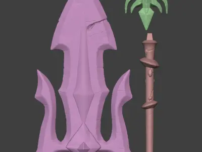 Trident Warcraft 3 Reforged 3D print model