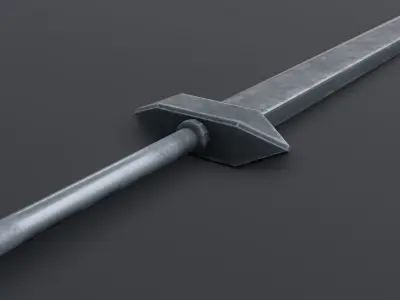 Sword 07 Low-poly 3D model