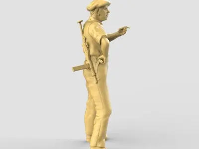 1 48 French Resistant 3D model