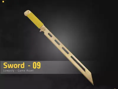 Sword-09 Low-poly 3D model