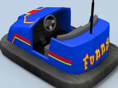 bumper cars Low-poly 3D model buy
