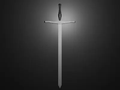WITCHER SWORD GAME - READY 3D MODELS Low-poly 3D model