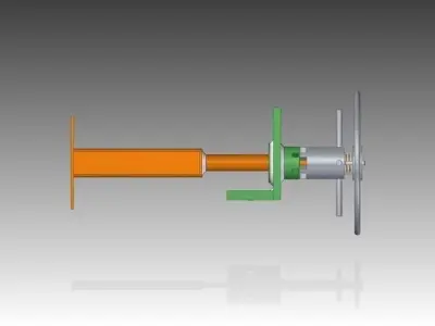 manual clutch mechanism for simple rotation lock Free 3D model