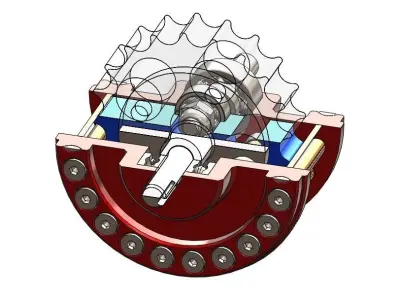 Cycloidal Gear Drive 3D print model