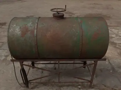 watertank Low-poly 3D model