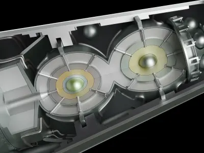 Thermonuclear Warhead Low-poly 3D model