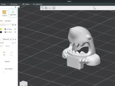 Custom3Dprint Minifigure Accessory - Ninjago Fish Helmets - 002 3D print model