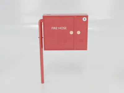 extinguisher fire equipments  Low-poly 3D model