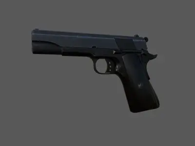 Modern Pistol 4 Low-poly 3D model