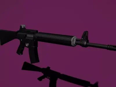 XM703E1 Low-poly 3D model