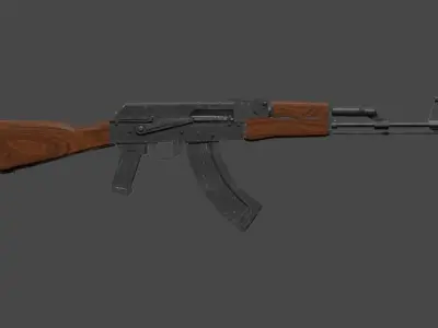 Ak-47 ak - rifle Low-poly 3D model