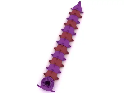 Spiral Tentacle Creature 3D print model
