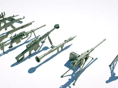 Military equipment 3D print model