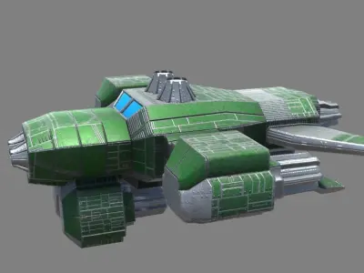 Space Scout Ship Free low-poly 3D model