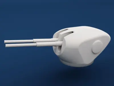 Naval Cannon 3D model