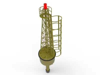 navigation buoy Low-poly 3D model