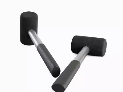 Rubber Mallet B 01 3D model