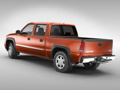 GMC Sierra Crew Cab (2001 - 2007) 3D model