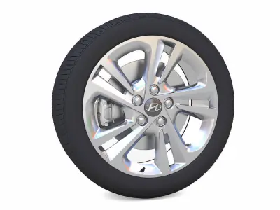 Hyundai Elantra Rim 3D Model Low-poly 3D model