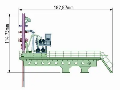 Drilling rig for ship model as cargo 3D print model