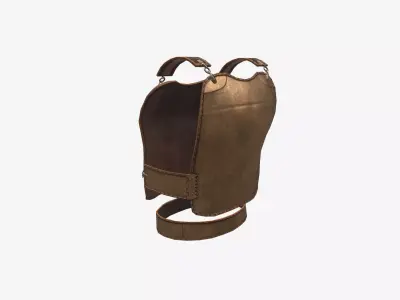Ancient Armor Breastplate 3D Model Game Ready Armor PBR Low Poly Low-poly 3D model