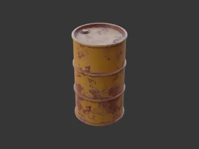 Barrel Low-poly 3D model get
