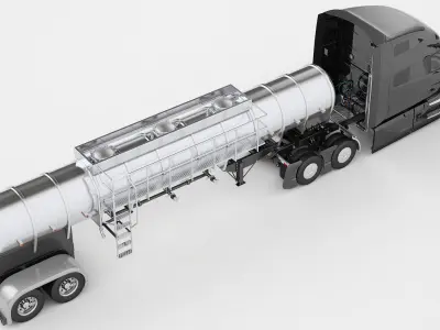  Semi Truck Generic Fuel Tank Trailer 04 