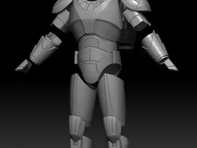 Animated Clone Commando One12 Scale Armor 3D files 3D print model