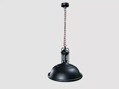Ceiling lamp Low-poly 3D model 10