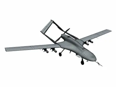 TURKISH BAYKAR UAVs and DRONEs  3D model