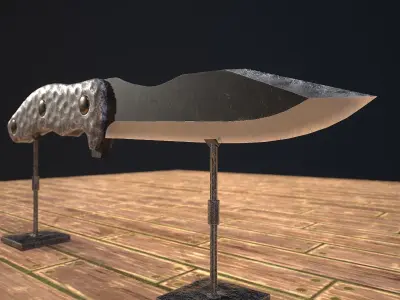 HIE Game Ready Dagger D180131 Low-poly 3D model