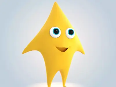 Cartoon Star 3D model