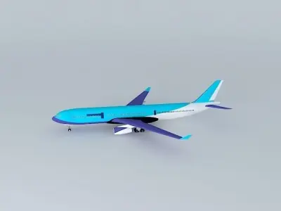 AirAtlanticOcean Airbus A330-200 with interior Free 3D model