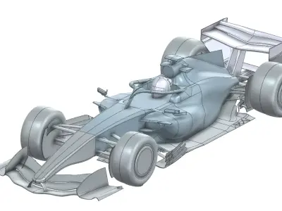 F1 2026 RB22 Full Car CFD Model 3D model