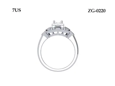 Wedding Ring  3D print model 225