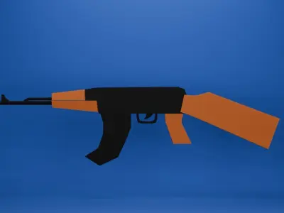 Low-Poly - Game ready - Gun Arsenal Set Low-poly 3D model
