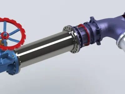 Pneumatic system  3D model