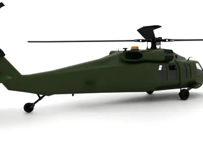 h60 helicopter Free 3D model