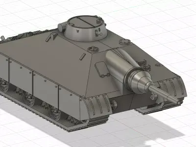 Schwerer Kleiner Panzer  3D print model
