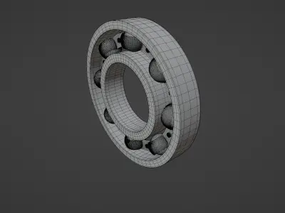 Simple bearing 3D model