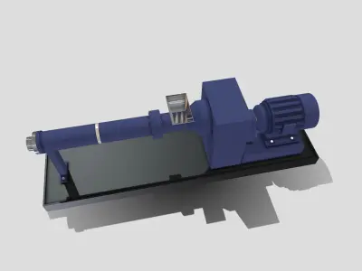 Machine - Extruder Low-poly 3D model