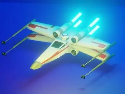 Xxwing Star Wars Low-poly 3D model