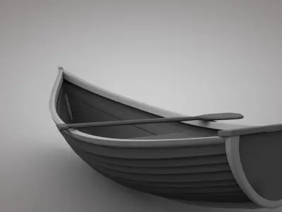Wooden Boats 3D model