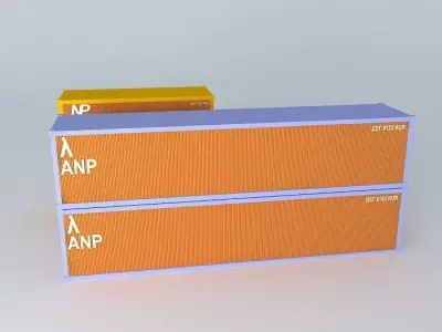 My shipping containers Free 3D model